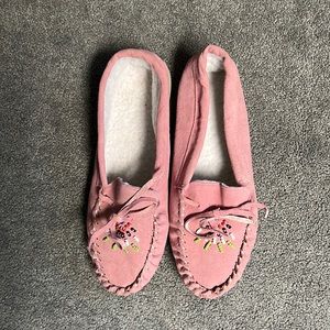 NWOB, Pink Moccasin Slippers